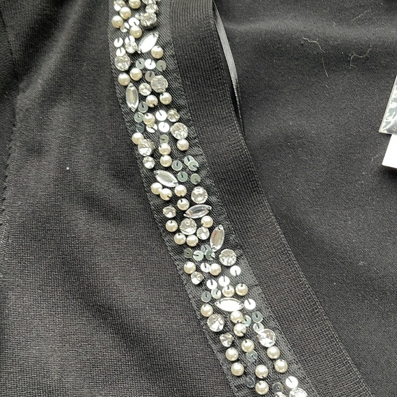 NWT Dressbarn black embellished cardigan - Picture 5 of 5